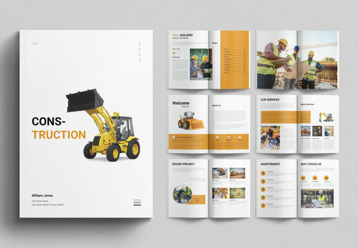 Construction Brochure Template