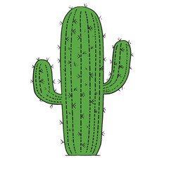 Cute Cactus Clipart Vector