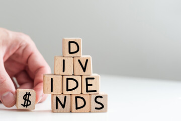 Littlehampton, West Sussex, UK, January 26, 2020. Dividend Yield is the percentage a company pays in dividends compared to their net profits.