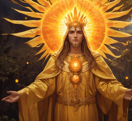 Fototapeta premium Dazhbog, Slavic God