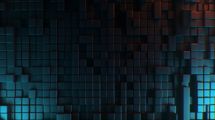 Dark pixels texture futuristic background