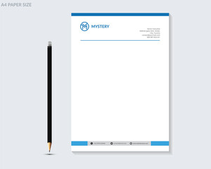 Creative and Clean Letterhead. Corporate modern Letterhead design.