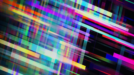 Diagonal RGB tv signal glitch background - obrazy, fototapety, plakaty