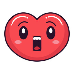 Love Suprised Love Set Icon Outline Fill Style