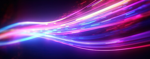 Fototapeta premium abstract futuristic background with gold PINK blue glowing neon fluid waves techno sound shap Data transfer concept Fantastic wallpaper