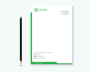 Creative and Clean Letterhead. Corporate modern Letterhead design.