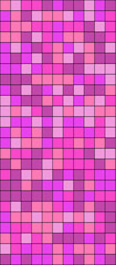 small tiles of pink colors on a large area. Smartphone wallpaper.