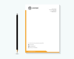 Creative and Clean Letterhead. Corporate modern Letterhead design.