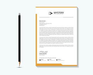 Creative and Clean Letterhead. Corporate modern Letterhead design.