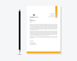 Creative and Clean Letterhead. Corporate modern Letterhead design.