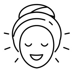 brighten line icon