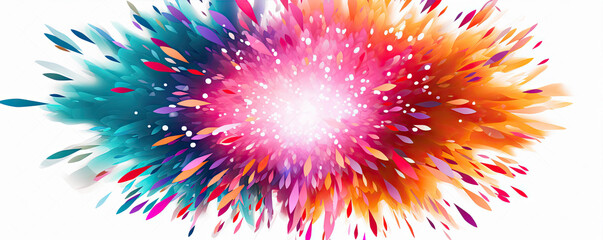 Explosion on white background. cartoon style.