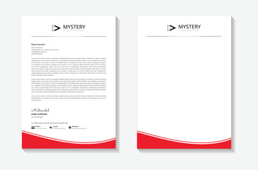 Creative and Clean Letterhead. Corporate modern Letterhead design.