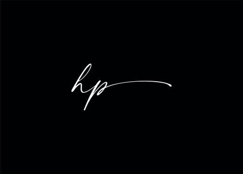 HP monogram logo design and letter logo design