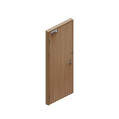 Single Wood Door 02