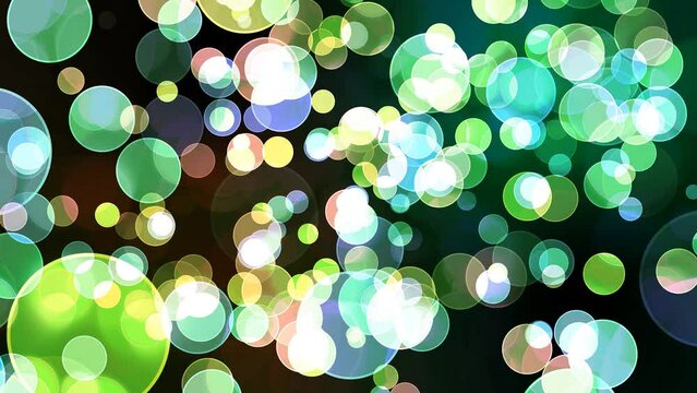 Colorful dark light bubble divine dimension bokeh blur absract screen background