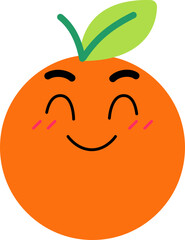 Grapefruit Face Happy Blush Over Smile