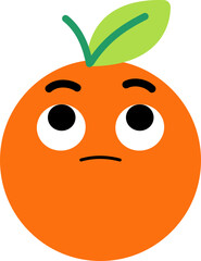 Grapefruit Face Looking Up