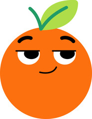 Grapefruit Face Looking Right Know Something