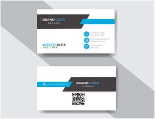 Modern business card design, creative visiting card templete, business presentation card design, Vector illustration.