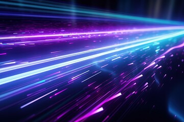 abstract futuristic background with pink blue glowing neon moving high speed wave lines and bokeh lights. Data transfer concept Fantastic wallpaper