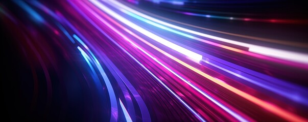 abstract futuristic background with pink blue glowing neon moving high speed wave lines and bokeh lights. Data transfer concept Fantastic wallpaper