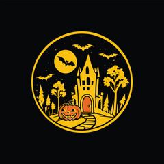 ghost vector Halloween cartoon icon logo design