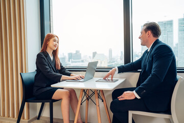 Professional business people having a meeting in a boardroom