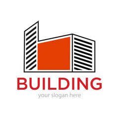 Building Logo Design Illustration