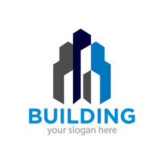 Building Logo Design Illustration