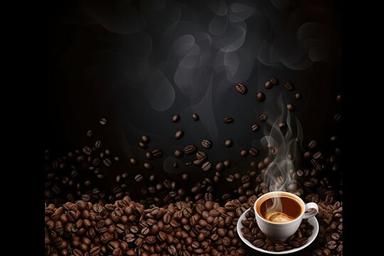 coffee background with space for text