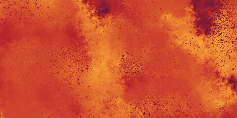 red and orange grunge background. fire in the fire watercolor. colorful painting background