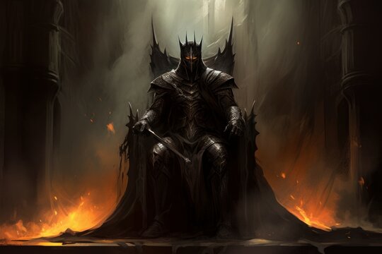 Dark lord fire. Generate Ai