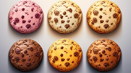 Obraz premium cookies isolated Bright color ultra realistic