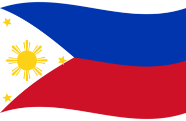 Philippines flag wave. Pilipino flag. Flag of Philippines