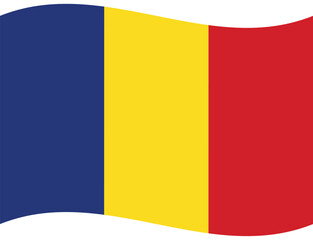 Romania flag wave. Romania flag. Flag of Romania