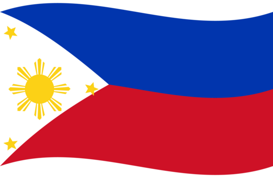 Philippines flag wave. Pilipino flag. Flag of Philippines