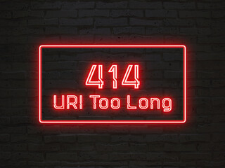 414 URI Too Long - obrazy, fototapety, plakaty