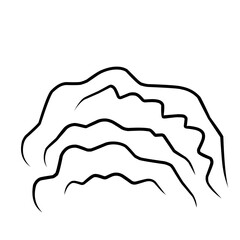 Obraz premium Hand Drawn Bush Outline