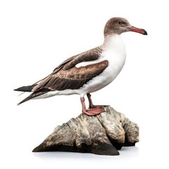 Audubons shearwater bird isolated on white. Generative AI