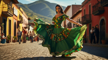  latin american, mexican, traditional, folklore, regional colorful, dancer