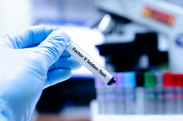 Blood sampling tube for factor v leiden analysis.