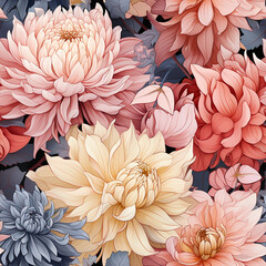 Dahlias_seamless_water_colour