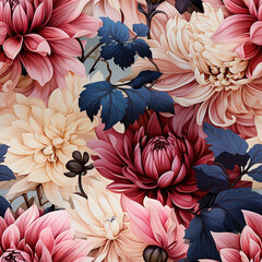 Dahlias_seamless_water_colour