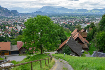 Panorama With Old Farmhouses The