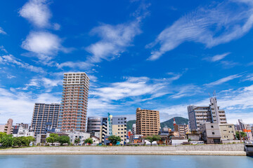 Fototapeta premium 北九州小倉北区の町並み