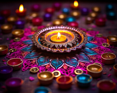 Diwali diya rangoli images and diwali rangoli wallpapers, diwali stock images, realistic stock photos