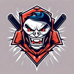 A logo for a business or sports team featuring the head of a fictional angry character that is suitable for a t-shirt graphic.