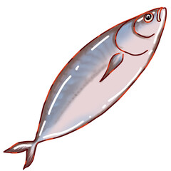 illustration of cute seafood