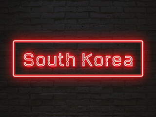 South Korea のネオン文字